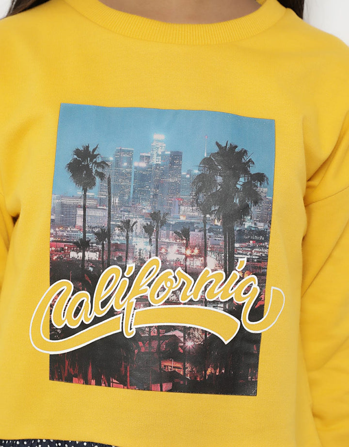 Nevada Woven Dot Cali Sweater Anak Perempuan