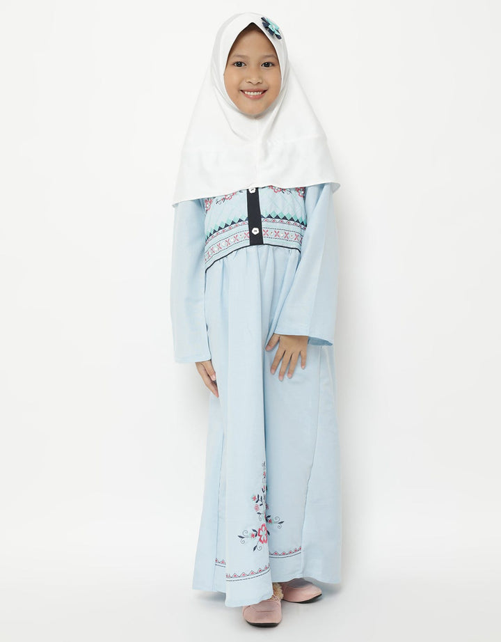 Jedea by Donita Muslim Dress with Embroidery Accents