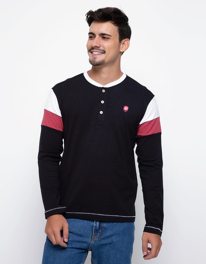 Johnwin T-Shirt Long Sleeve with Stripe
