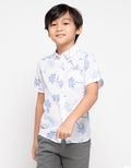 Jsp Boys Short Sleeve Shirt Mellow Yellow Kids 02 (5-14 Years)