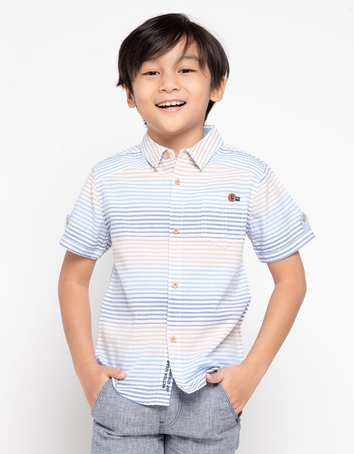 Jsp Boys Kemeja Tangan Pendek Newness Nautical Kids 03 (5-14 Tahun)