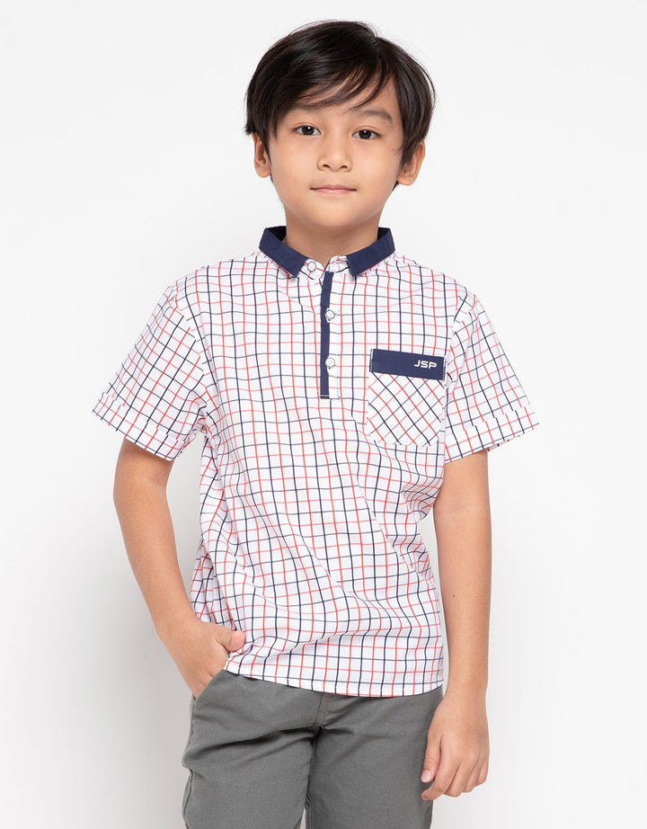 Jsp Boys Kemeja Tangan Pendek Positive Energie 01 (5-14 Tahun)