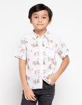 Jsp Boys Kemeja Tangan Pendek Stylish Bright Kids 04 (5-14 Tahun)