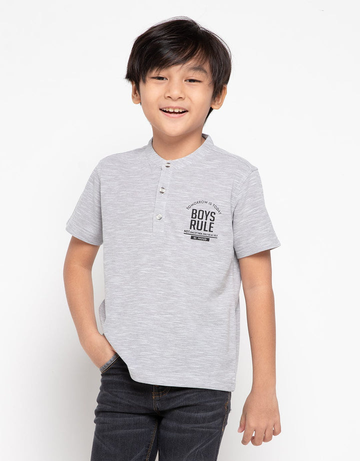 Jsp Boys Tshirt Seven Color Henley 03 (5-14 Tahun)