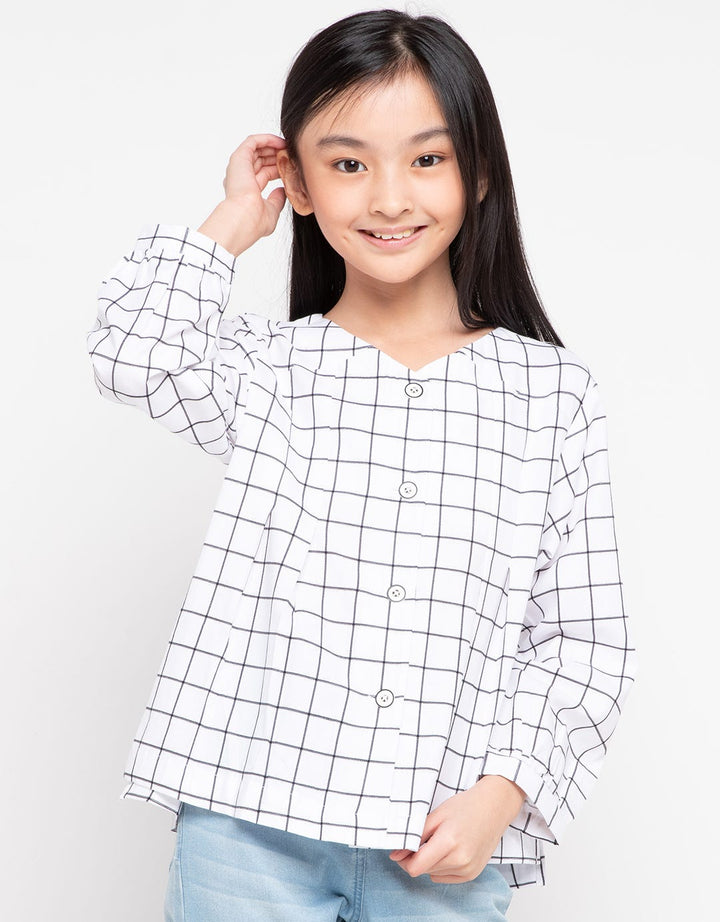 Jsp Girl Kemeja Tangan Panjang Blouse Collection 1 10 (5-14 Tahun)