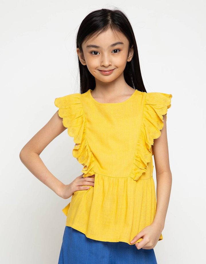 Jsp Girl Kemeja Tangan Pendek Free Spirit 06 (5-14 Tahun)
