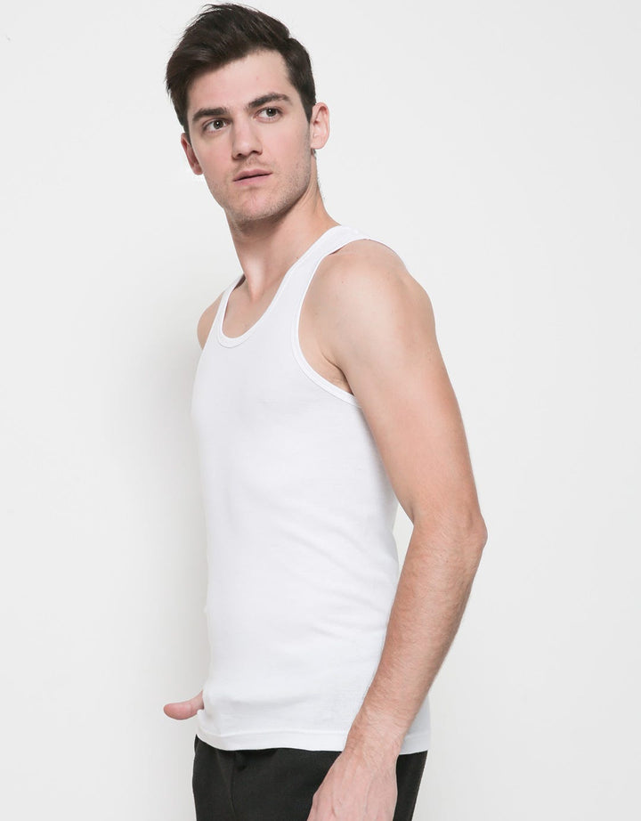 Crocodile Singlet Combed Cotton Pria