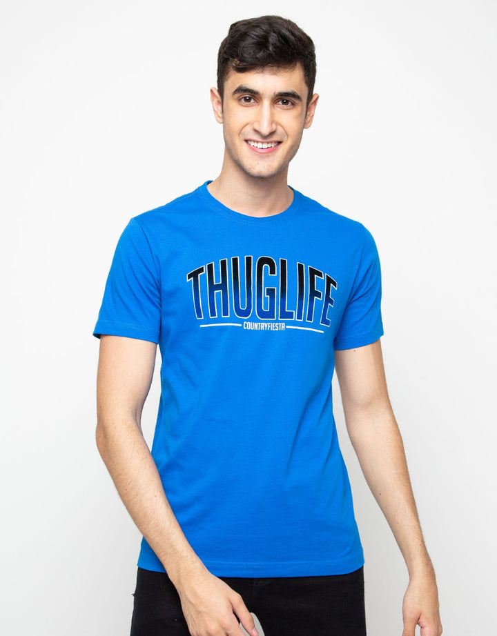 Country Fiesta T-shirt Detail Print Thug Life