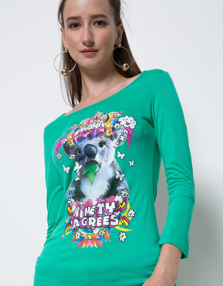 Ninety Degrees Mint Mind Tshirt Wanita