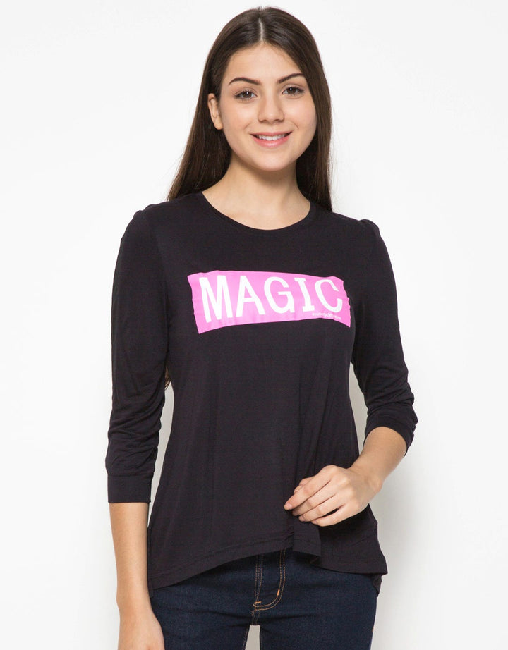 Ninety Degrees Magic Print Casual T-Shirt