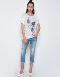 Bodytalk Bodyfit Shirty With Print Rayon Atasan Wanita
