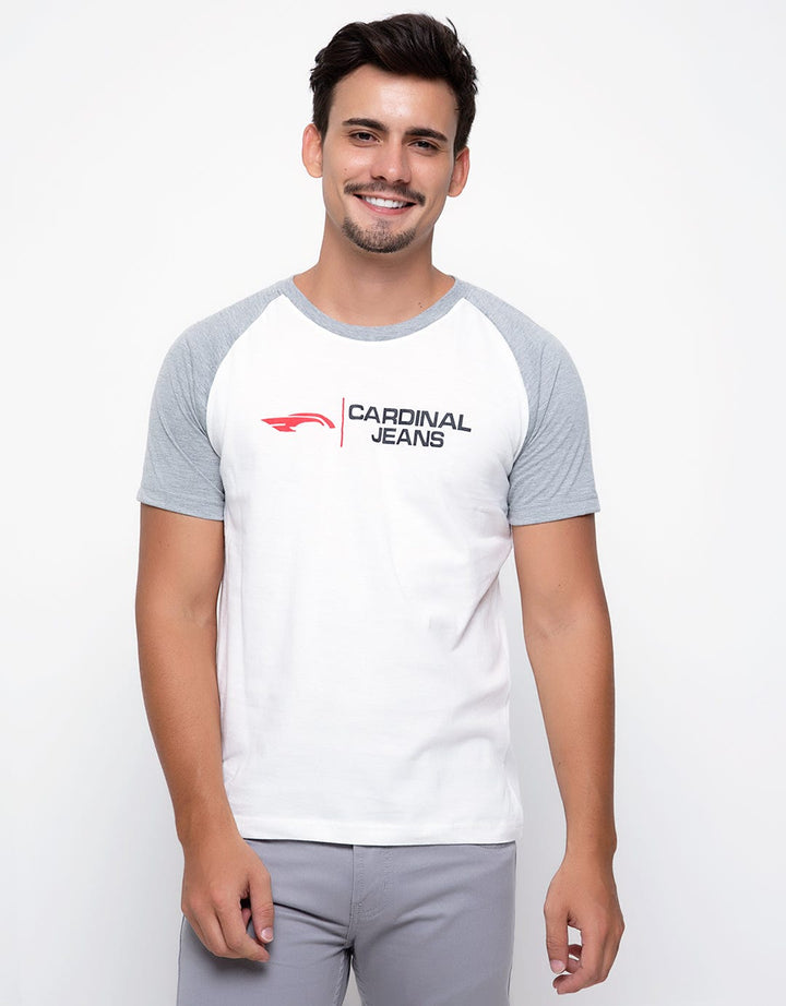 Cardinal Jeans T-shirt Raglan Print Wording