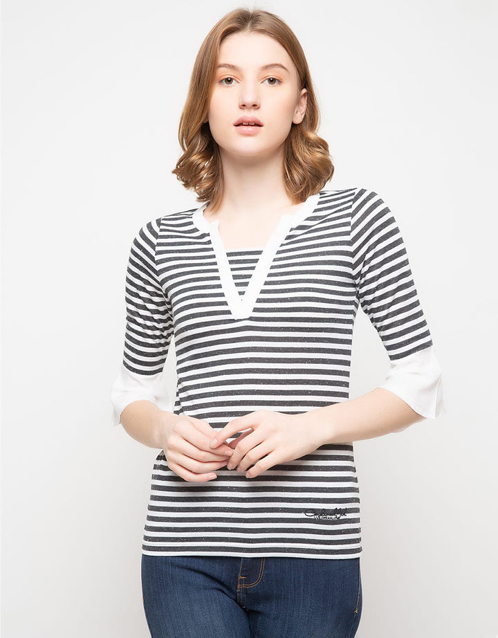 Cardinal Girl T-Shirt Print Full Stripes
