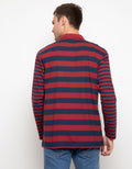 Cole Regular Stripe With Zipper Kaos Kerah Pria