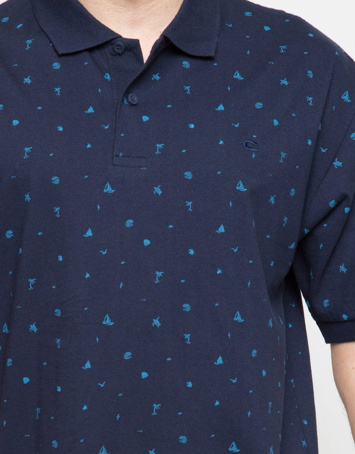 Cole Polo Rotary Print Neon