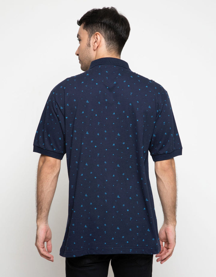 Cole Polo Rotary Print Neon