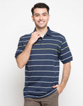 Cole Polo Shirt Stripe Neon