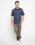 Cole Polo Shirt Stripe Neon
