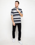 Cole Stripe Print Men's Polo Shirt