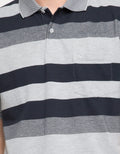 Cole Stripe Print Men's Polo Shirt