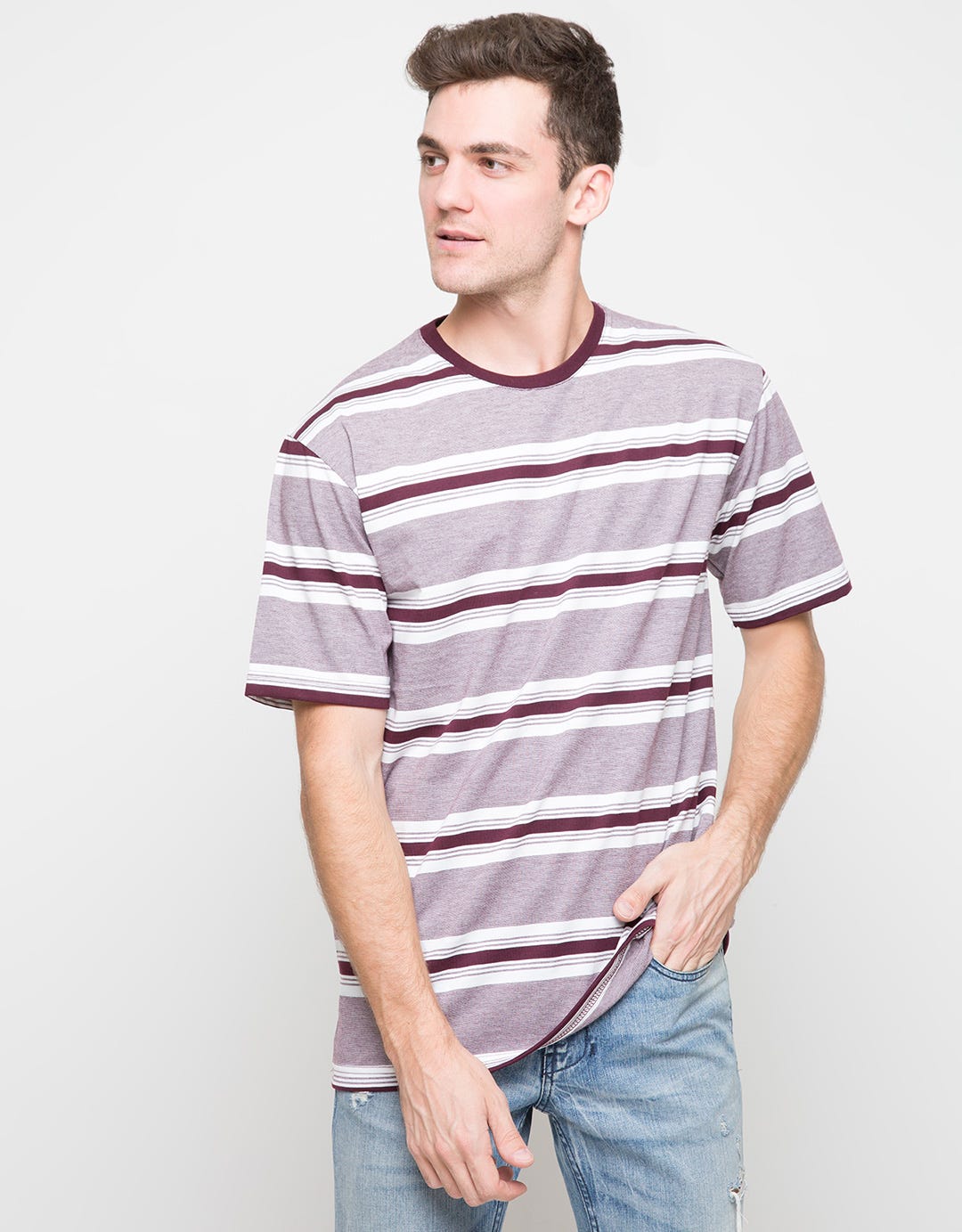 Cole Reg Stripe Motif Men's Short Sleeve T-Shirt