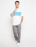 Cole T-Shirt Stripe Neon