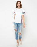 Connexion Round Neck C&amp;S Rib Arms Women's Short Sleeve T-Shirt
