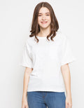 Connexion T Shirt Lengan Pendek Contrast Stitch Neon