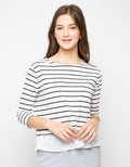 LS STRIPES WITH RUFF