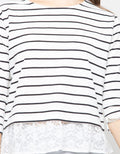 LS STRIPES WITH RUFF