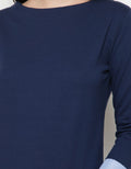 CBLUE TOP KNIT LS W/