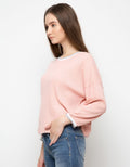 TOP KNIT LS PRT KTK