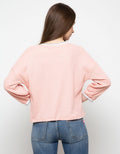 TOP KNIT LS PRT KTK