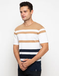 Details Stripe Color Kaos Casual Pria