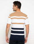 Details Stripe Color Kaos Casual Pria