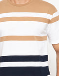 Details Stripe Color Kaos Casual Pria