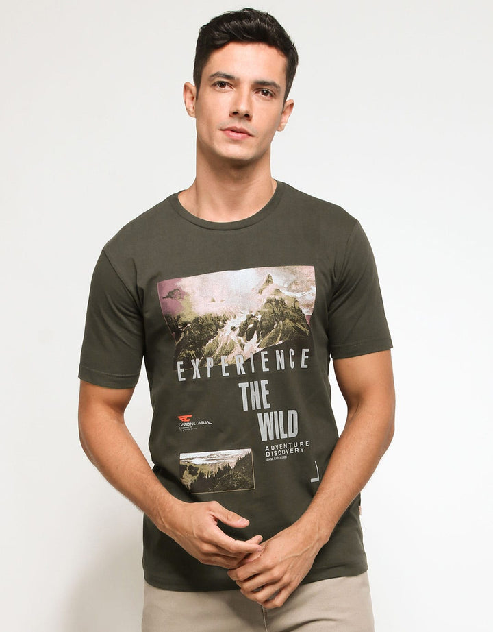 Cardinal Casual T-shirt Print Experience The Wild
