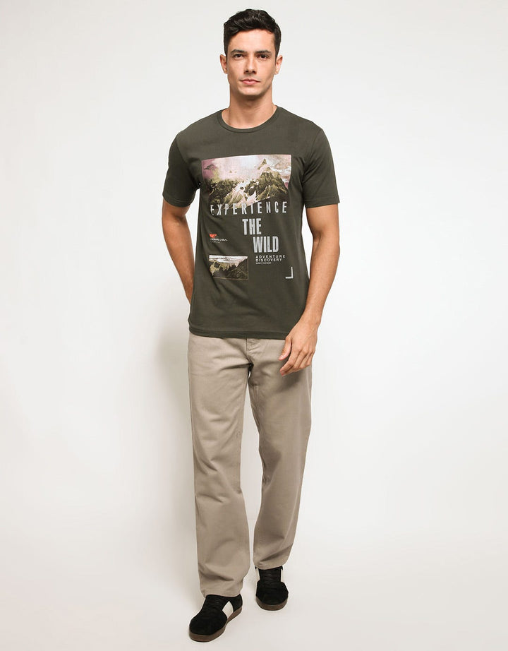 Cardinal Casual T-shirt Print Experience The Wild