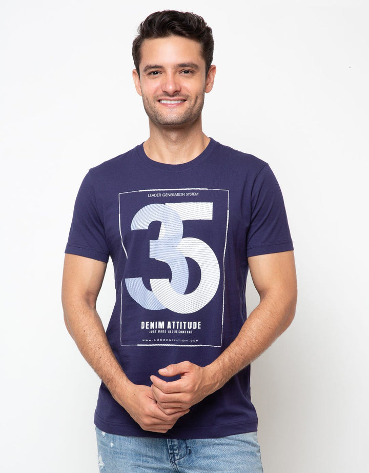 LGS Man Kaos Jeans Youth Boy Print Number
