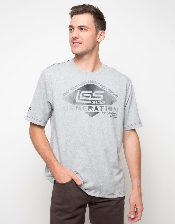 LGS Man Casual Print Short Sleeve T-Shirt