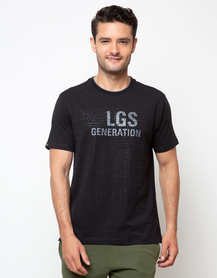 LGS Man Kaos Typhography Print