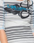 LGS Seven-Eighth Sleeve T-shirt Stripes Print