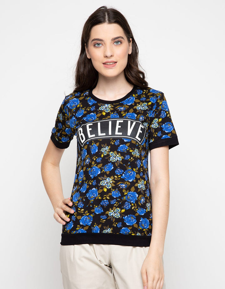 Believe Flower Jeans Logo