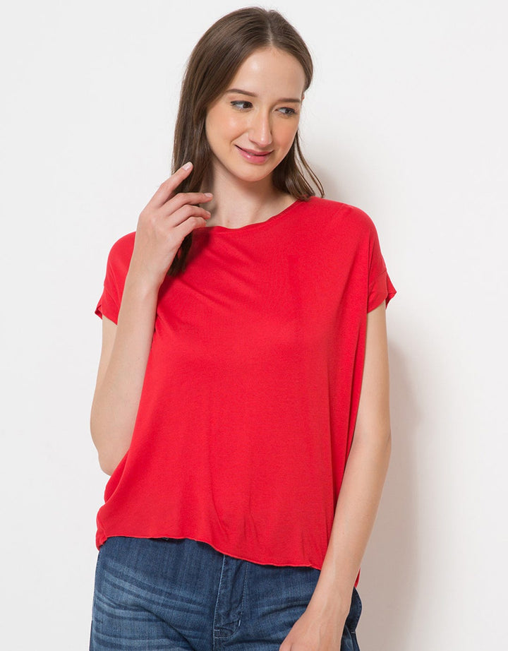 Logo Jeans Black Cross Tee Wanita