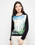 Logo Jeans FOLLOW UR HEART TEE
