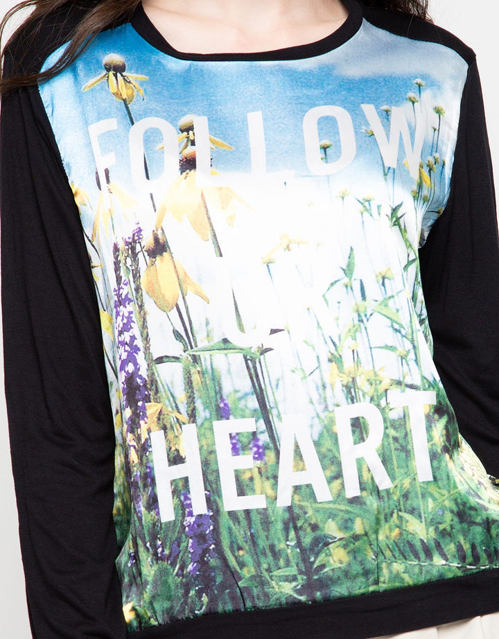 Logo Jeans FOLLOW UR HEART TEE