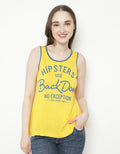 Hipster Sleeveless Tee Jeans Logo