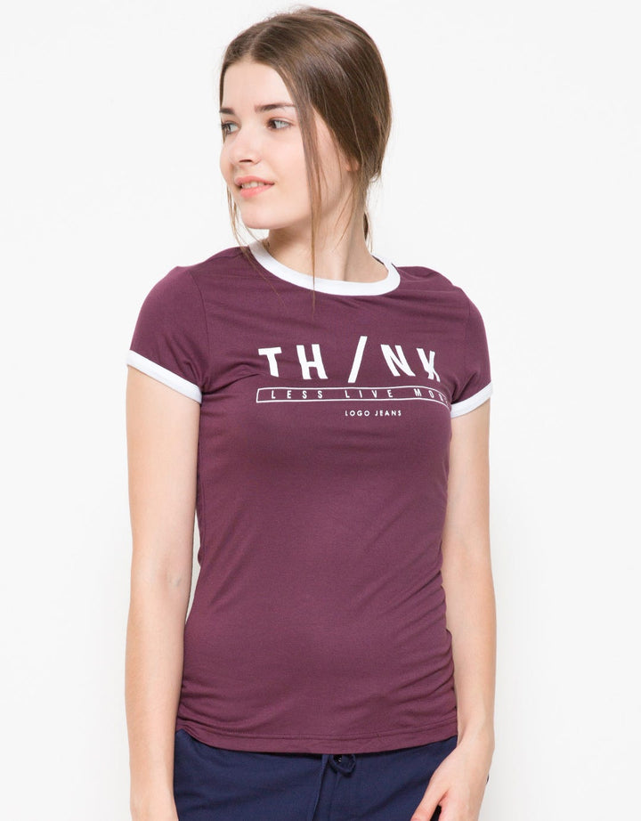 Logo Jeans Think Less Live More T-shirt