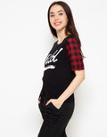 Logo Jeans Wild Crop Tee Hitam