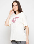 Lois Girl Short Sleeve T-shirt with Print &amp; Lace Details